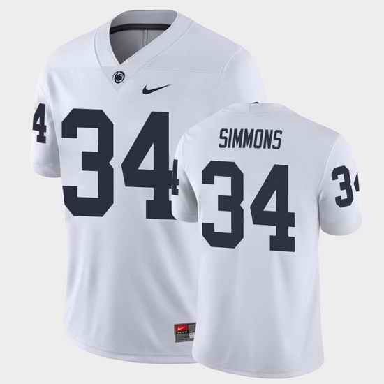 Men Penn State Nittany Lions Shane Simmons College Football White Game Jersey